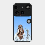Styles Girl Customize Name Glass Case For Nothing Phone 3 5G