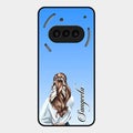 Styles Girl Customize Name Glass Case For Nothing Phone 3A 5G