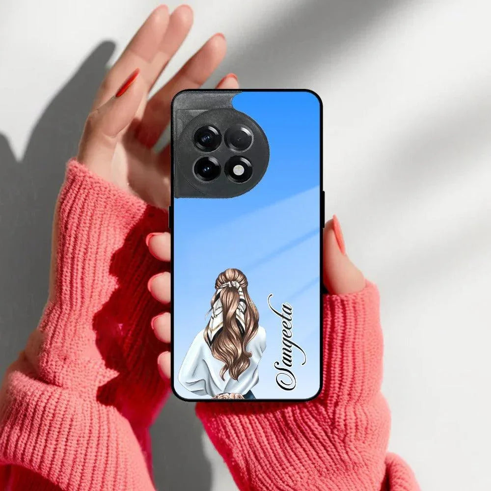 Styles Girl Customize Name Glass Case For OnePlus - ShopOnCliQ