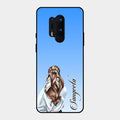 Styles Girl Customize Name Glass Case For Oneplus 8 Pro