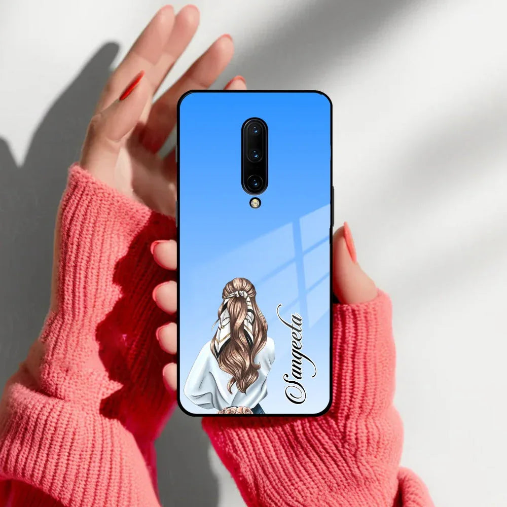Styles Girl Customize Name Glass Case For OnePlus - ShopOnCliQ