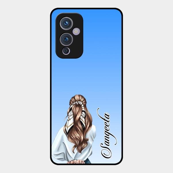 Styles Girl Customize Name Glass Case For Oneplus 9 5G