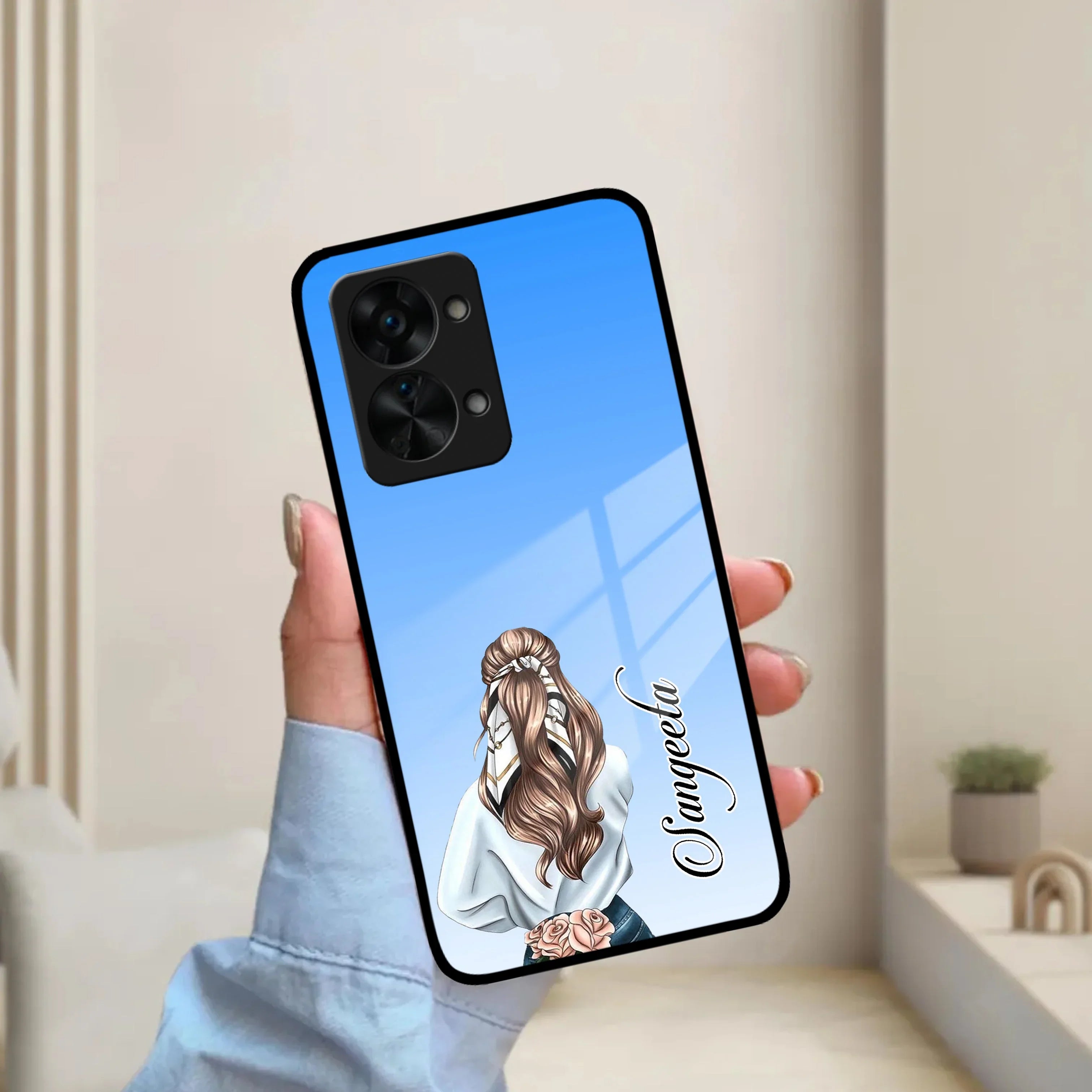Styles Girl Customize Name Glass Case For OnePlus - ShopOnCliQ