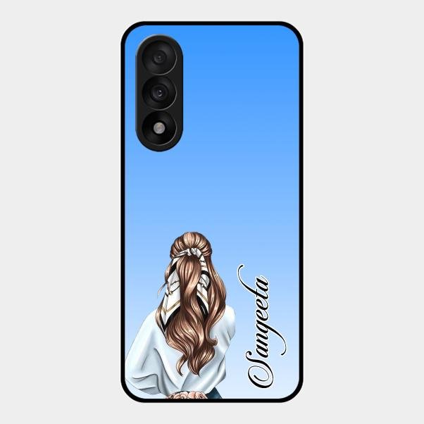 Styles Girl Customize Name Glass Case For Oneplus Nord 5 5G