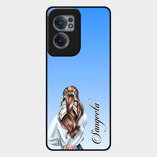 Styles Girl Customize Name Glass Case For Oneplus Nord Ce 2 5G