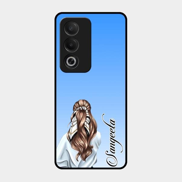 Styles Girl Customize Name Glass Case For Oppo A3 Pro 5G
