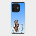 Styles Girl Customize Name Glass Case For Oppo A3X 5G