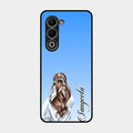 Styles Girl Customize Name Glass Case For Oppo A5 5G