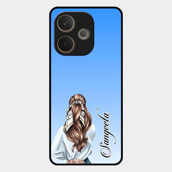 Styles Girl Customize Name Glass Case For Oppo A5 Pro 5G