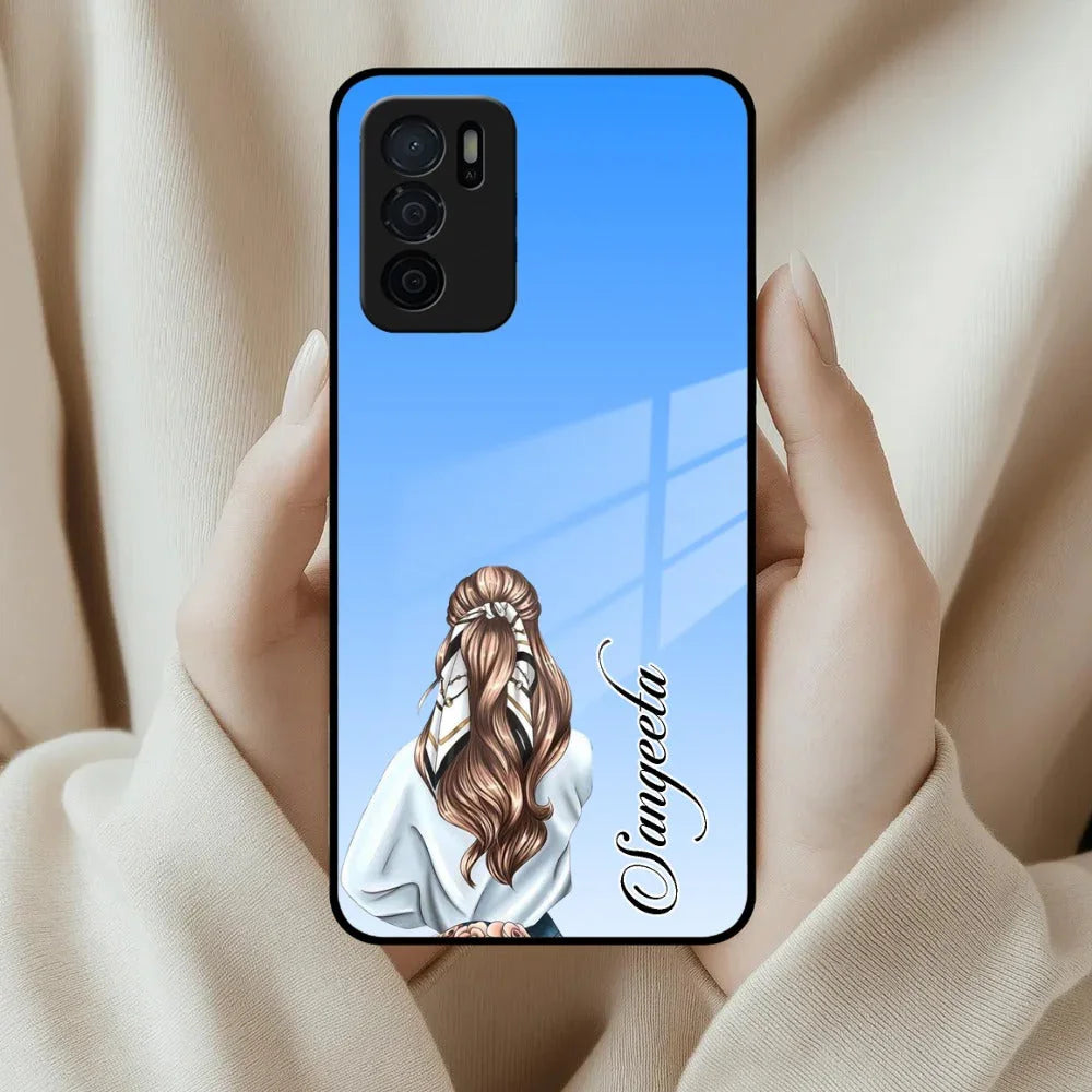 Styles Girl Customize Name Glass Case For Oppo - ShopOnCliQ