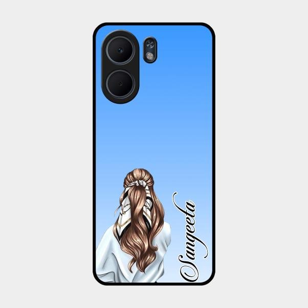 Styles Girl Customize Name Glass Case For Oppo A5X 5G