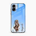 Styles Girl Customize Name Glass Case For Oppo A6X 5G