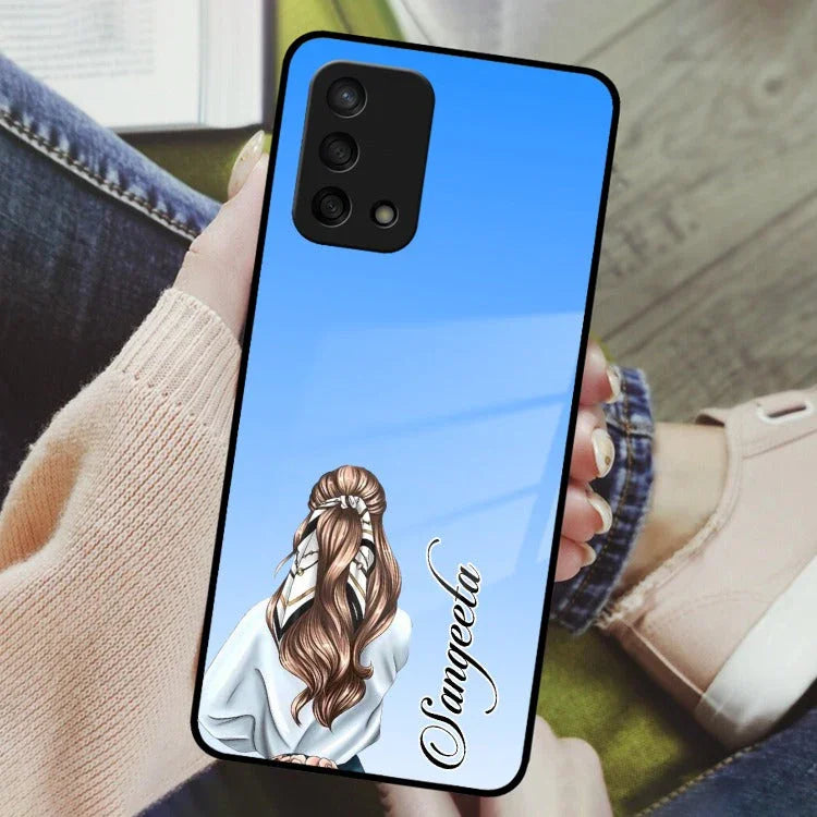 Styles Girl Customize Name Glass Case For Oppo - ShopOnCliQ
