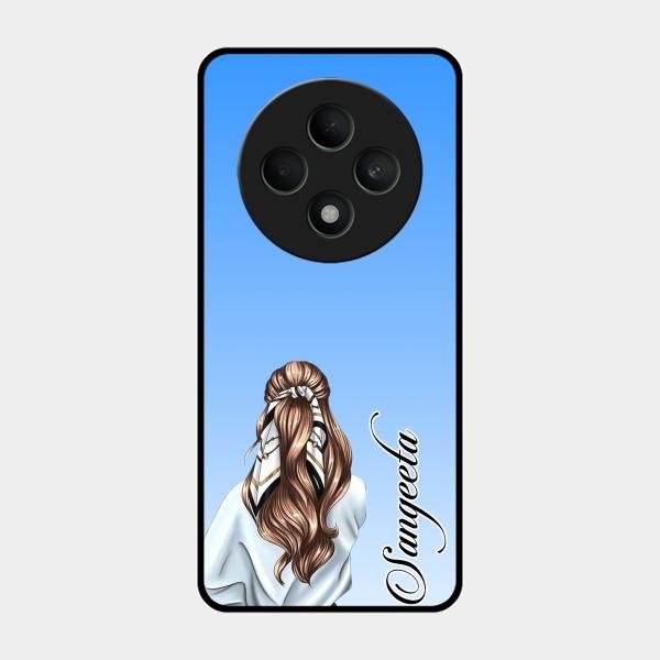 Styles Girl Customize Name Glass Case For Oppo F27 5G