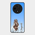 Styles Girl Customize Name Glass Case For Oppo F27 Pro Plus 5G