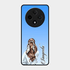 Styles Girl Customize Name Glass Case For Oppo F27 Pro Plus 5G