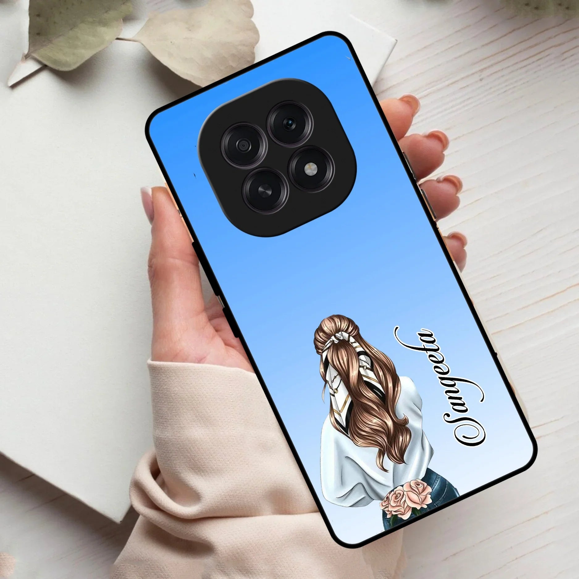 Styles Girl Customize Name Glass Case For Oppo - ShopOnCliQ