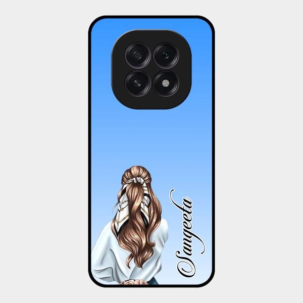 Styles Girl Customize Name Glass Case For Oppo F29 5G