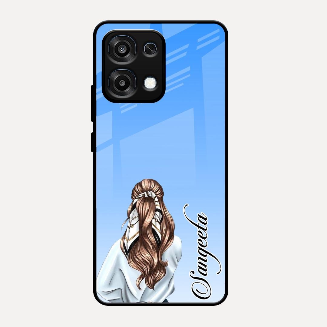 Styles Girl Customize Name Glass Case For Oppo F31 5G
