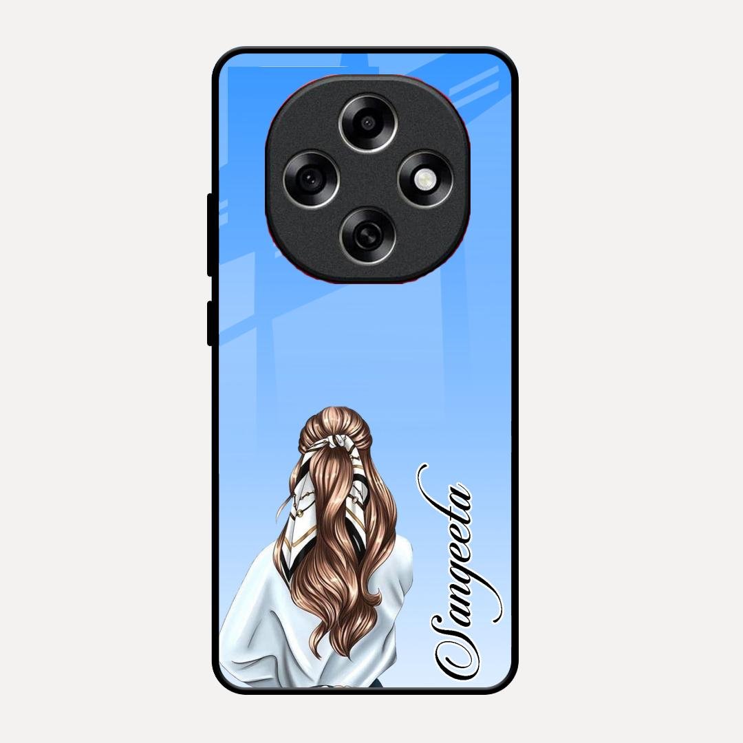 Styles Girl Customize Name Glass Case For Oppo F31 Pro 5G
