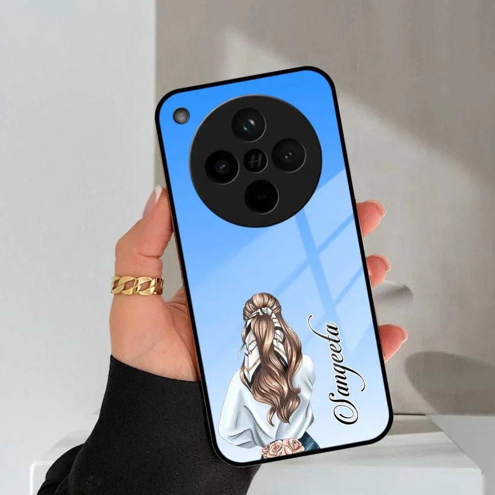 Styles Girl Customize Name Glass Case For Oppo - ShopOnCliQ