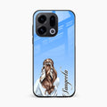 Styles Girl Customize Name Glass Case For Oppo Find X9 5G
