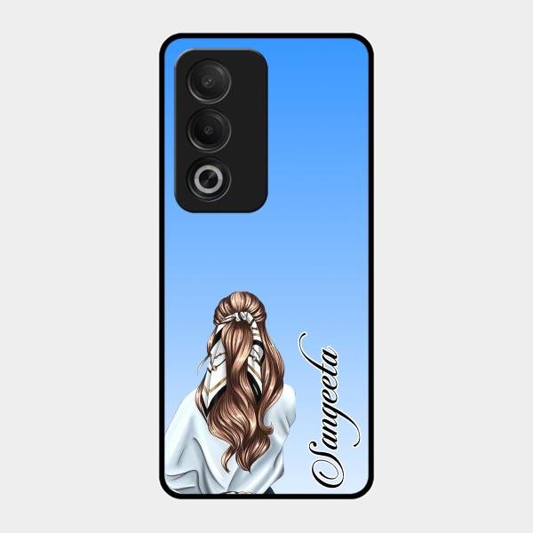 Styles Girl Customize Name Glass Case For Oppo K12X 5G
