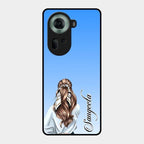 Styles Girl Customize Name Glass Case For Oppo Reno 11 5G