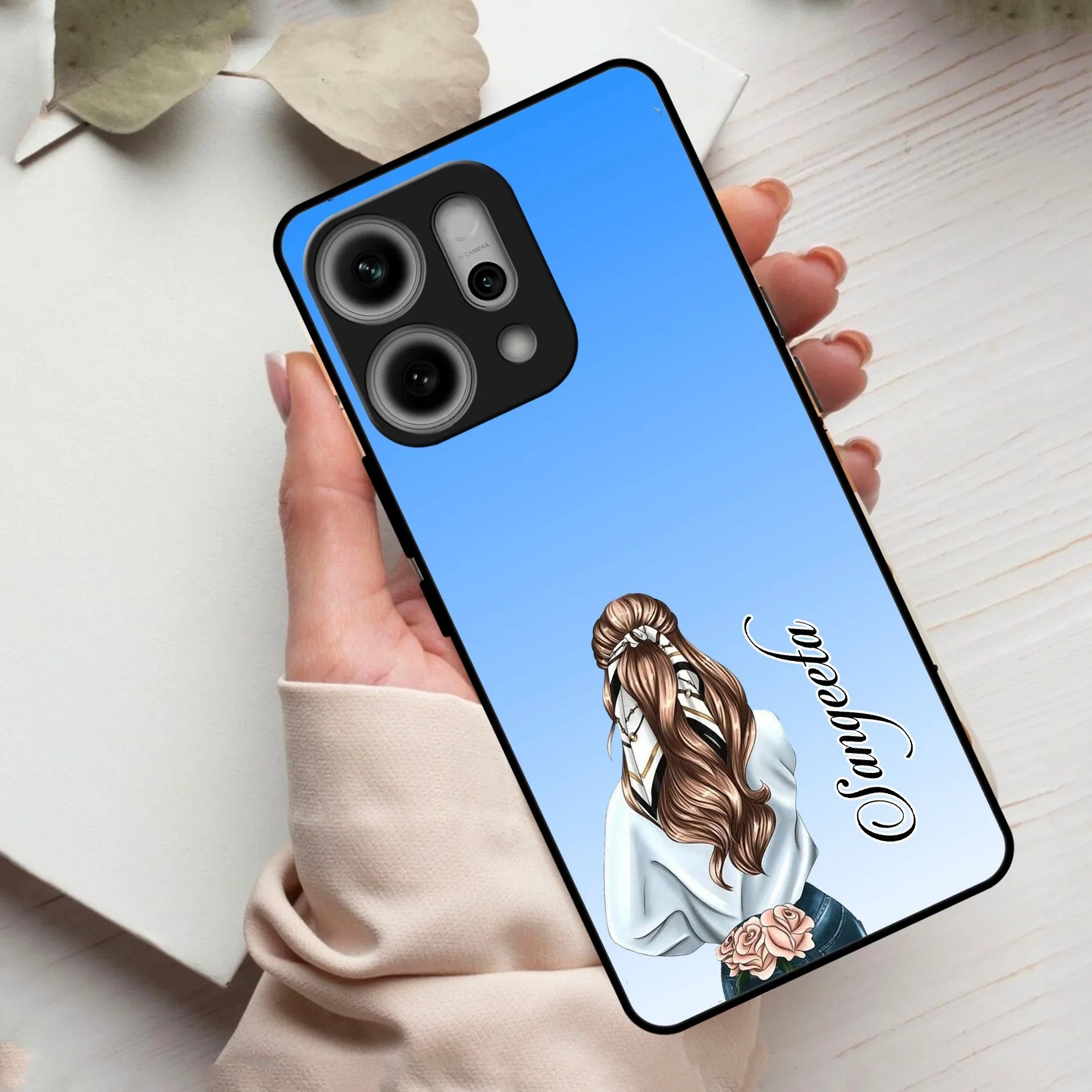 Styles Girl Customize Name Glass Case For Oppo - ShopOnCliQ