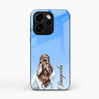Styles Girl Customize Name Glass Case For Oppo Reno 15C 5G