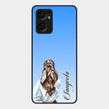 Styles Girl Customize Name Glass Case For Oppo Reno 7 5G