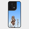 Styles Girl Customize Name Glass Case For Oppo Reno 8 5G