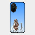 Styles Girl Customize Name Glass Case For Poco F7 5G