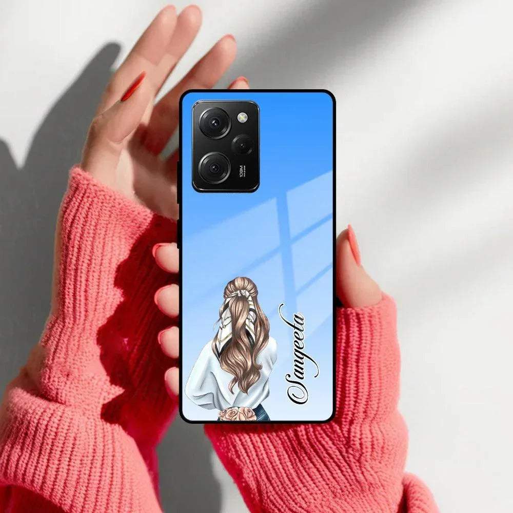 Styles Girl Customize Name Glass Case For Poco - ShopOnCliQ