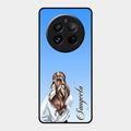Styles Girl Customize Name Glass Case For Realme 12 Pro Plus 5G