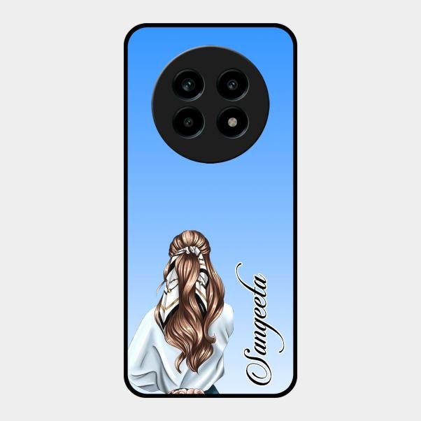 Styles Girl Customize Name Glass Case For Realme 14 Pro Lite 5G