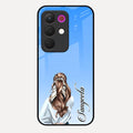Styles Girl Customize Name Glass Case For Realme 15X 5G