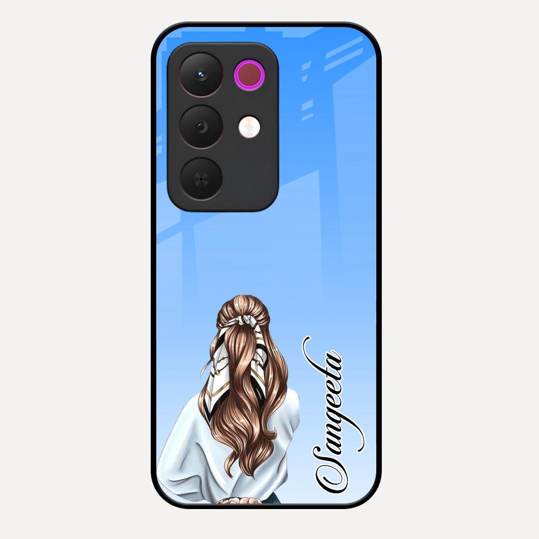 Styles Girl Customize Name Glass Case For Realme 15X 5G