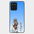 Styles Girl Customize Name Glass Case For Realme C35