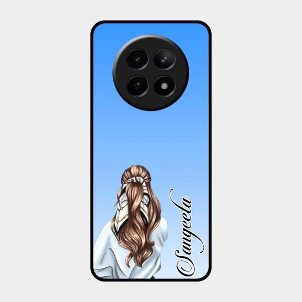 Styles Girl Customize Name Glass Case For Realme C65 5G