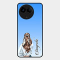 Styles Girl Customize Name Glass Case For Realme C67 5G