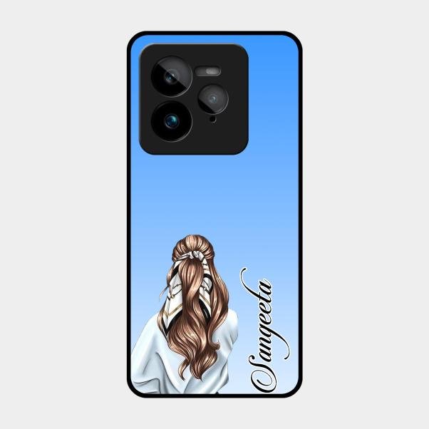 Styles Girl Customize Name Glass Case For Realme Gt 7 Pro