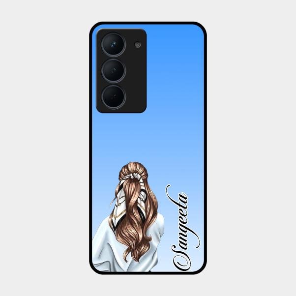 Styles Girl Customize Name Glass Case For Realme Narzo 80X 5G
