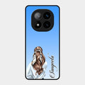 Styles Girl Customize Name Glass Case For Redmi Note 14 Pro Plus 5G