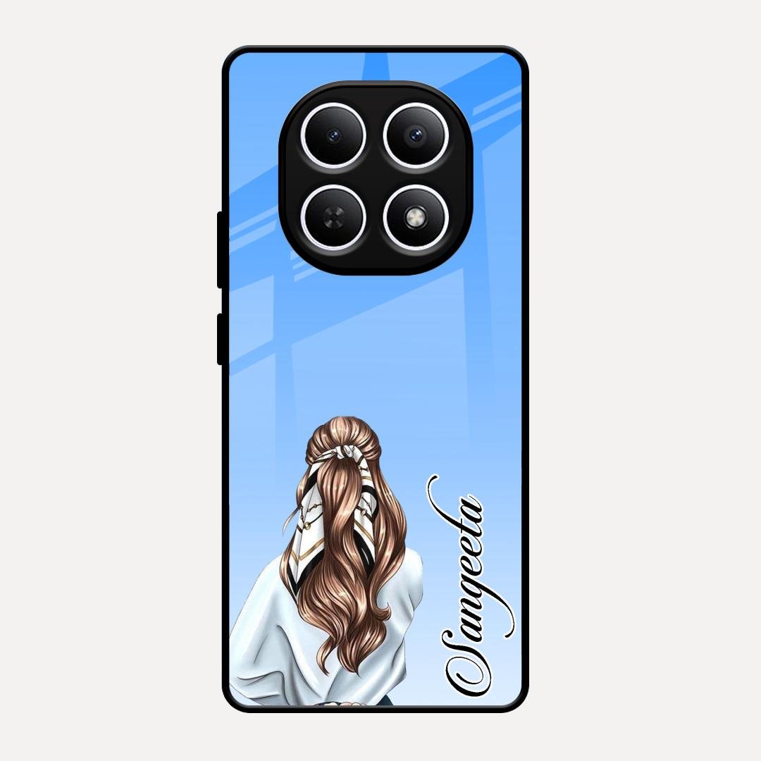 Styles Girl Customize Name Glass Case For Redmi Note 15 5G