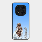 Styles Girl Customize Name Glass Case For Redmi Note 15 Pro 5G