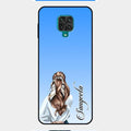 Styles Girl Customize Name Glass Case For Redmi Note 9 Pro Max