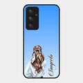 Styles Girl Customize Name Glass Case For Samsung Galaxy A54 5G