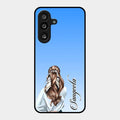 Styles Girl Customize Name Glass Case For Samsung Galaxy F55 5G