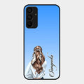 Styles Girl Customize Name Glass Case For Samsung Galaxy M15 5G
